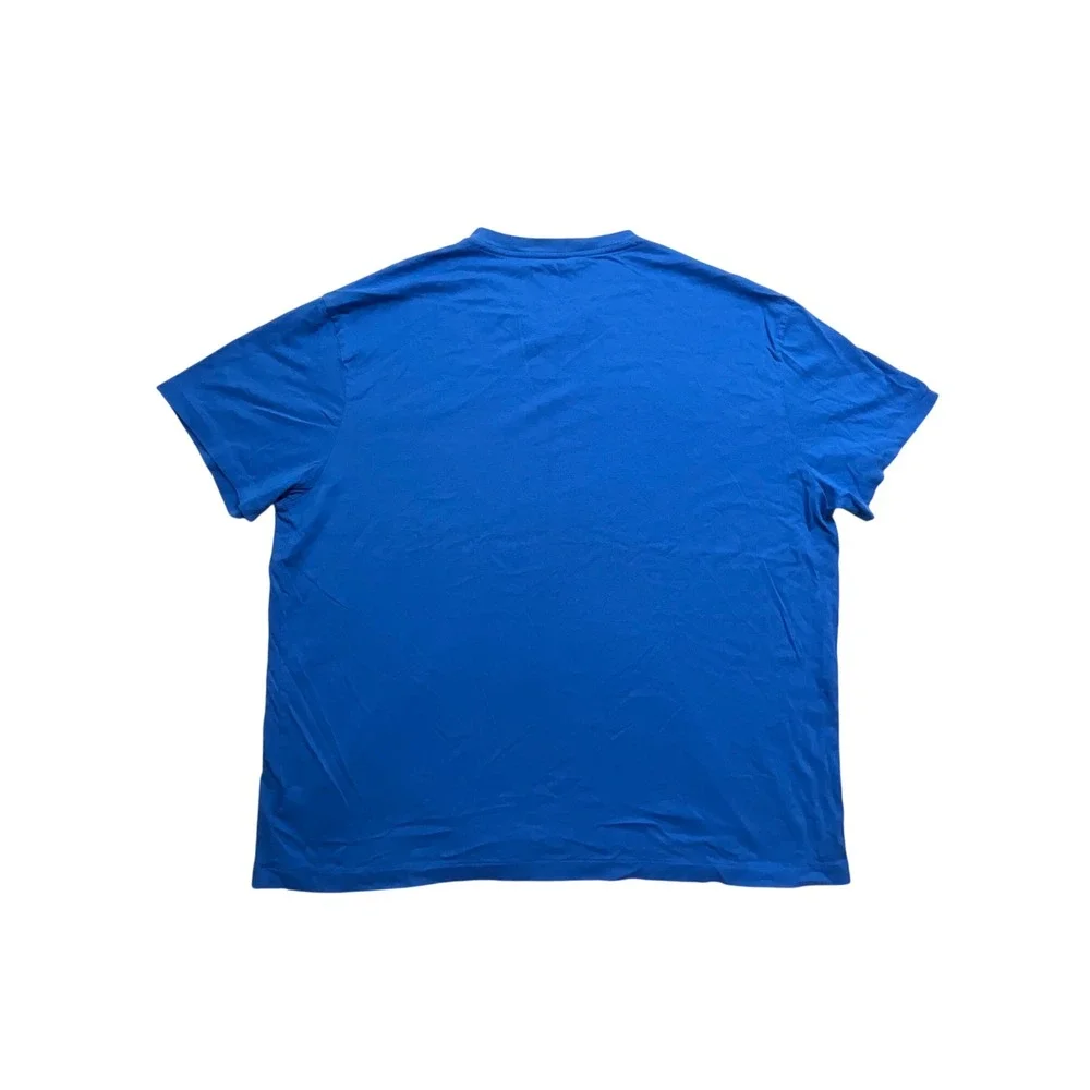 Polo Ralph Lauren Classic Fit V-Neck Mens XL Blue Pink Pony Logo T-Shirt